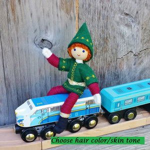 Holiday Caring  Elves Boy Red Hair