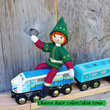Holiday Caring Elf  Boy Light Brown Hair