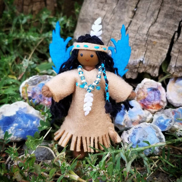 Native American Fairy Doll ooak Indian Doll