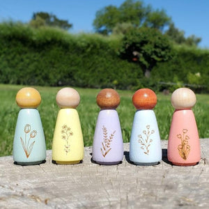Wildflower Peg dolls