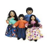 Asian Dollhouse Family with Big Kids