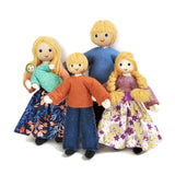 Dollhouse Family with Big Kids - Blonde Hair