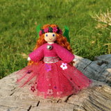 Pink Fairy Doll with Flower Wreath