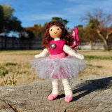 Cute pink fairy doll toy