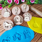 Wooden Playdough stamps fairytale Play-Doh Stamper Made in the USA