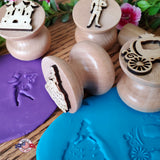 Wooden Playdough stamps fairytale Play-Doh Stamper Made in the USA