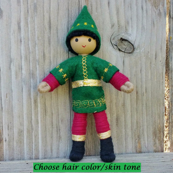 Holiday Caring  Elves Boy Tan Skin