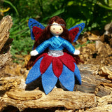 Woodland Fairy Doll (blue & maroon)