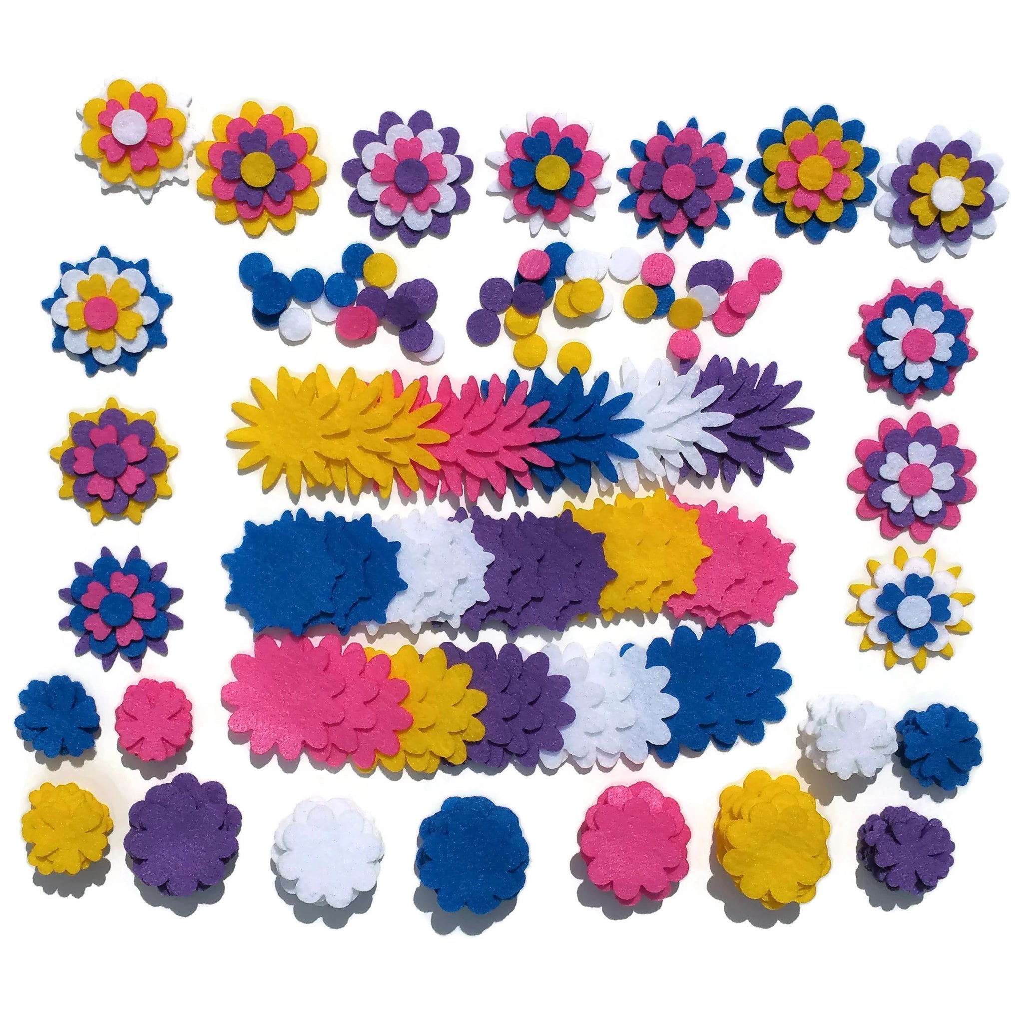 Felt Flower Shapes - Sunshine Mix – Wildflower Toys ™