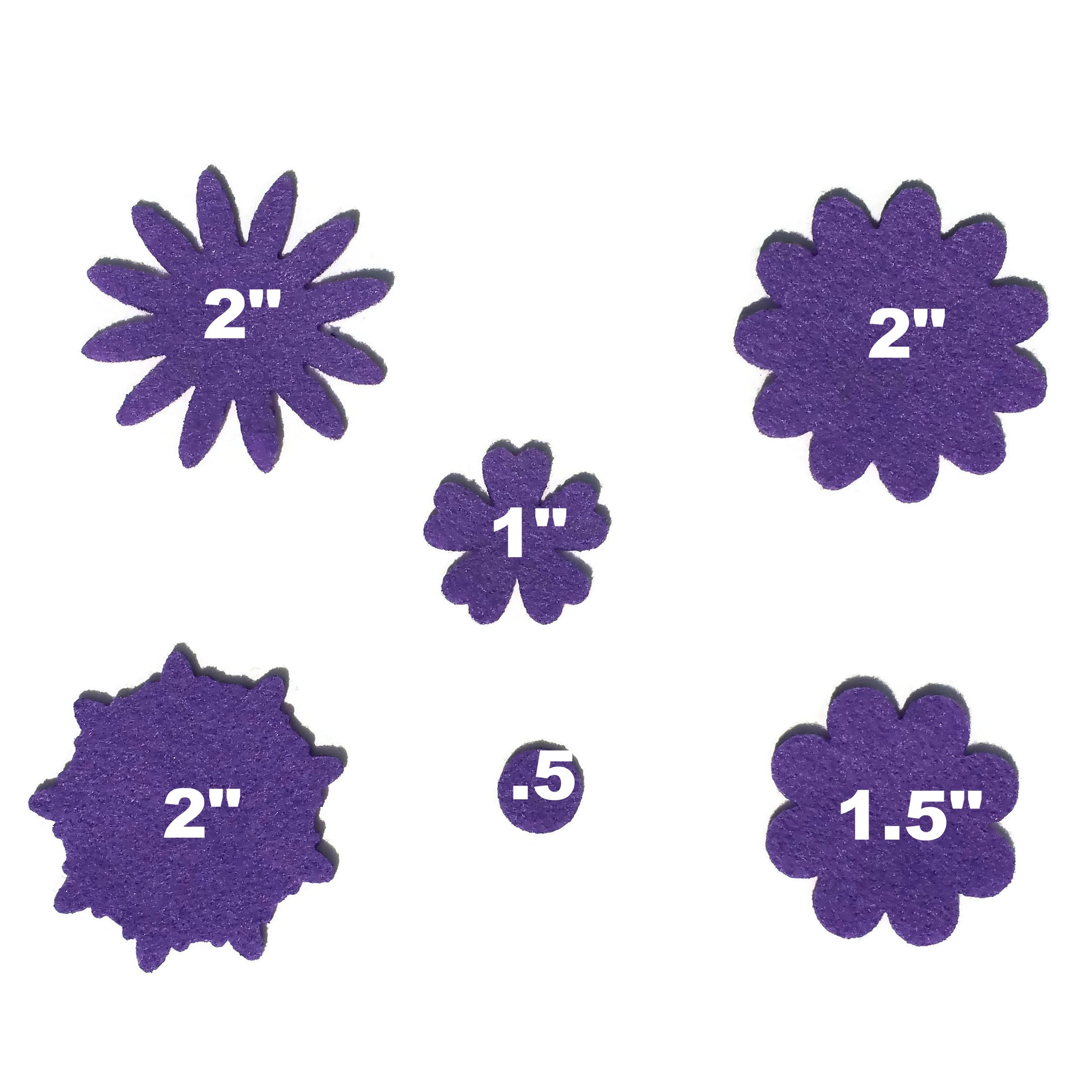 Felt Flower Shapes - Sunshine Mix – Wildflower Toys ™